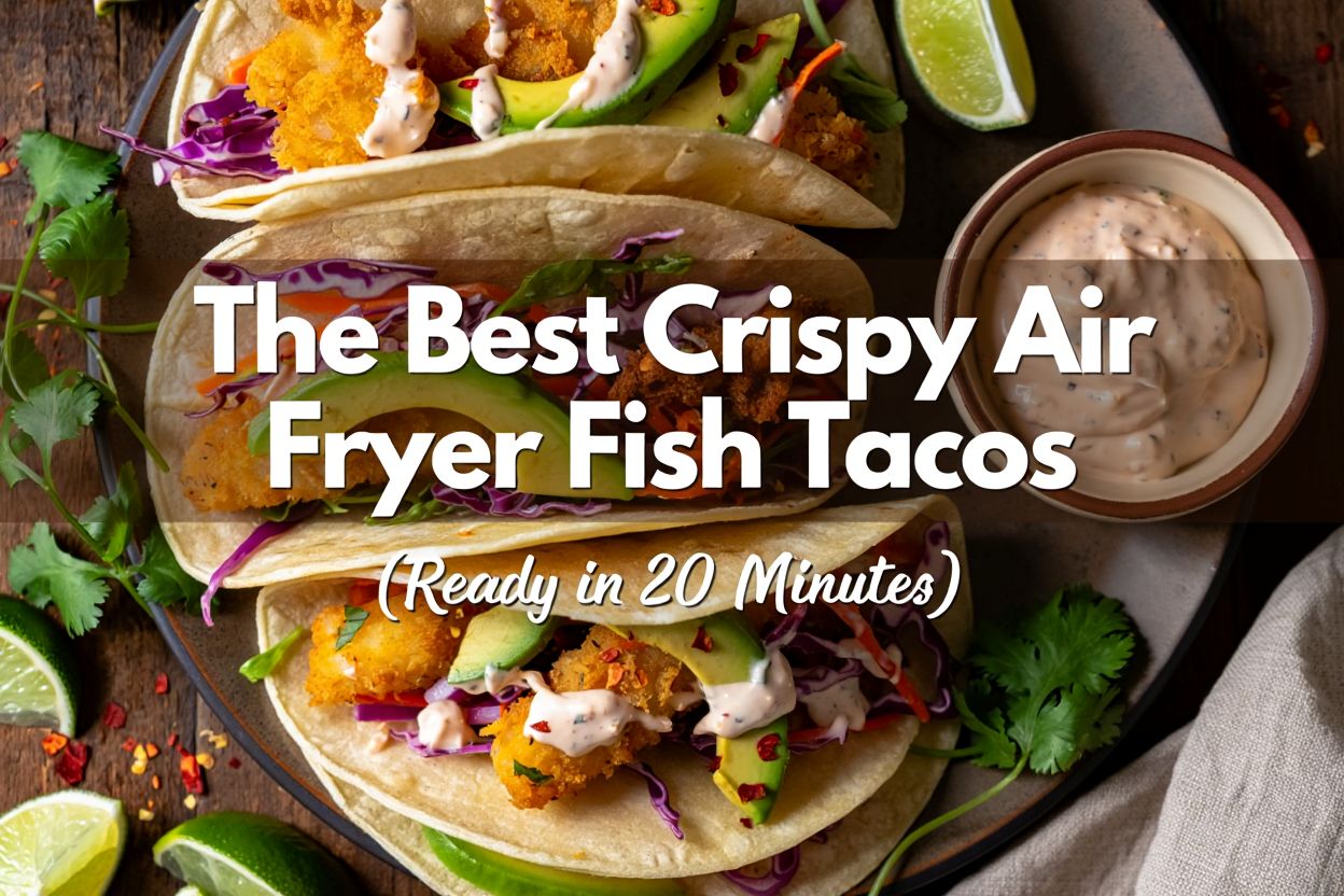 The Best Crispy Air Fryer Fish Tacos (Ready in 20 Minutes)