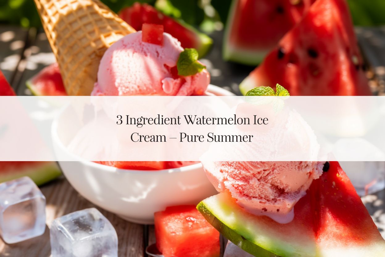 3 Ingredient Watermelon Ice Cream – Pure Summer