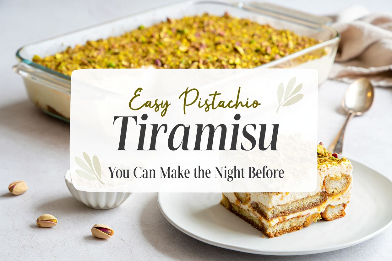 Easy Pistachio Tiramisu You Can Make the Night Before