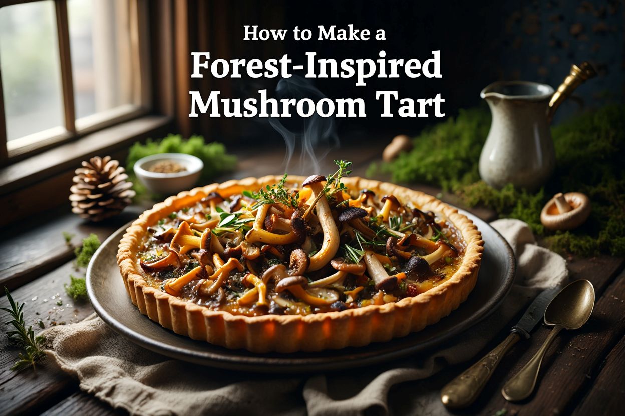 How to Make a Forest-Inspired Mushroom Tart
