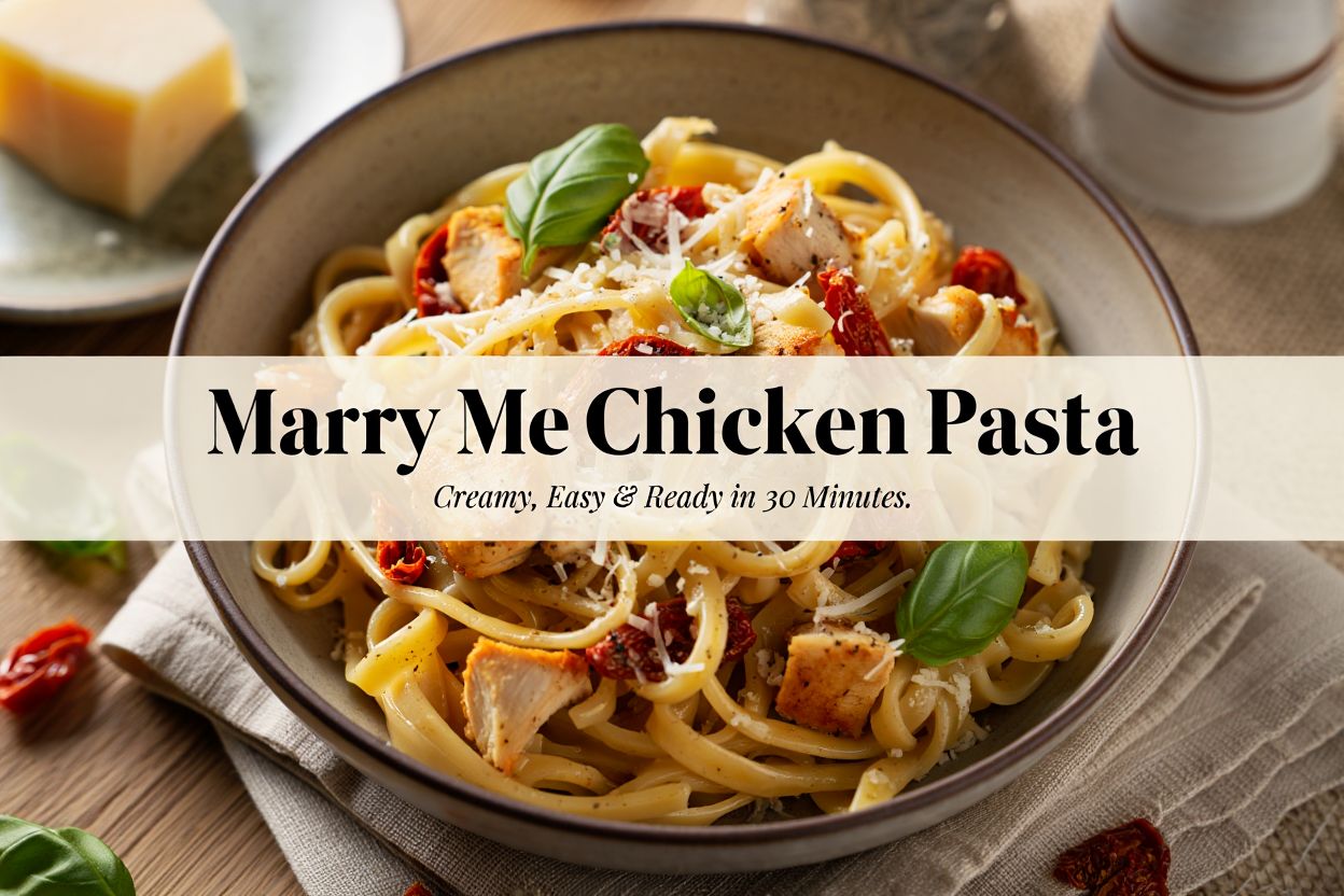 Marry Me Chicken Pasta (Creamy, Easy & Ready in 30 Minutes)