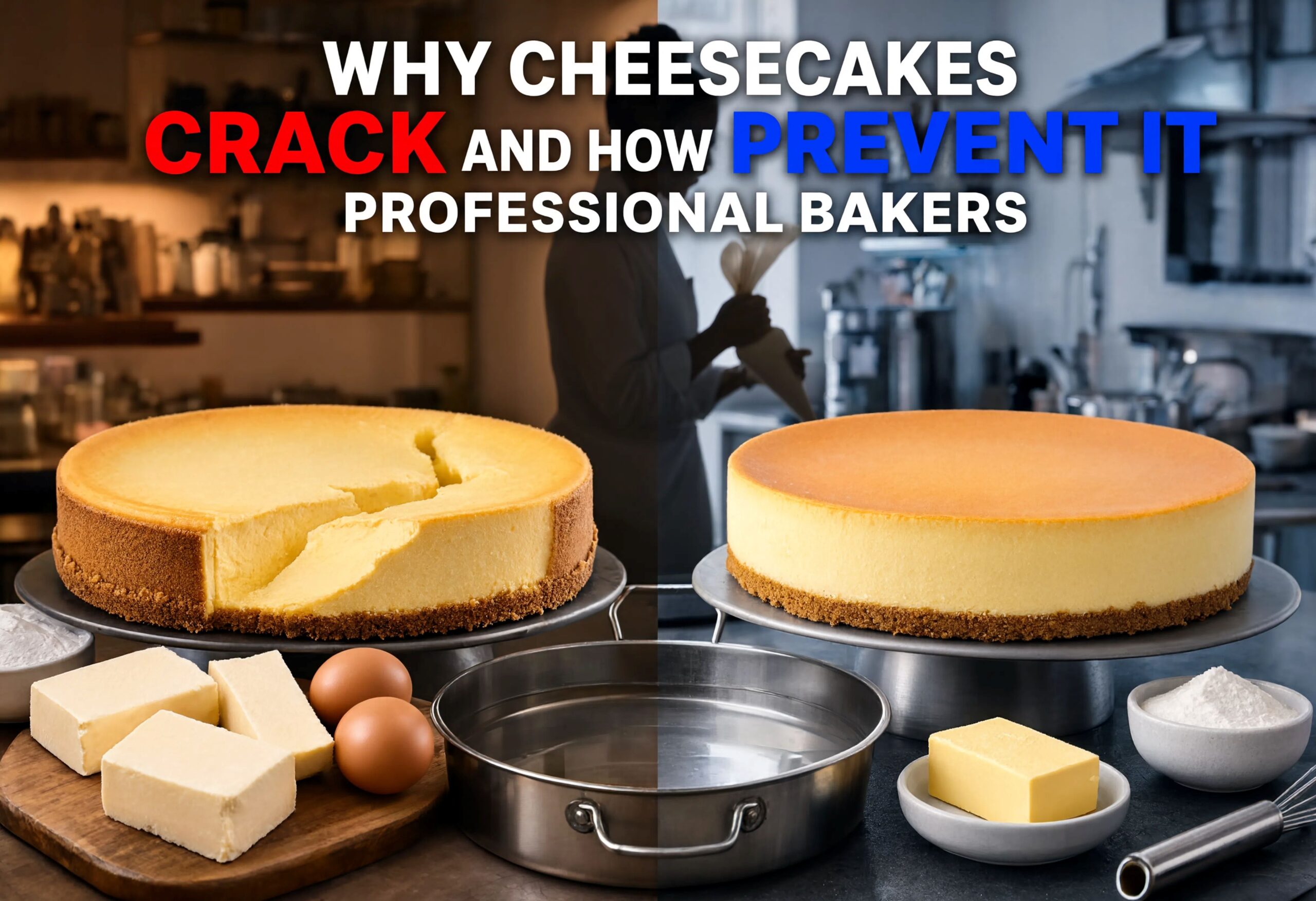 Why Cheesecakes Crack and How Professional Bakers Prevent It