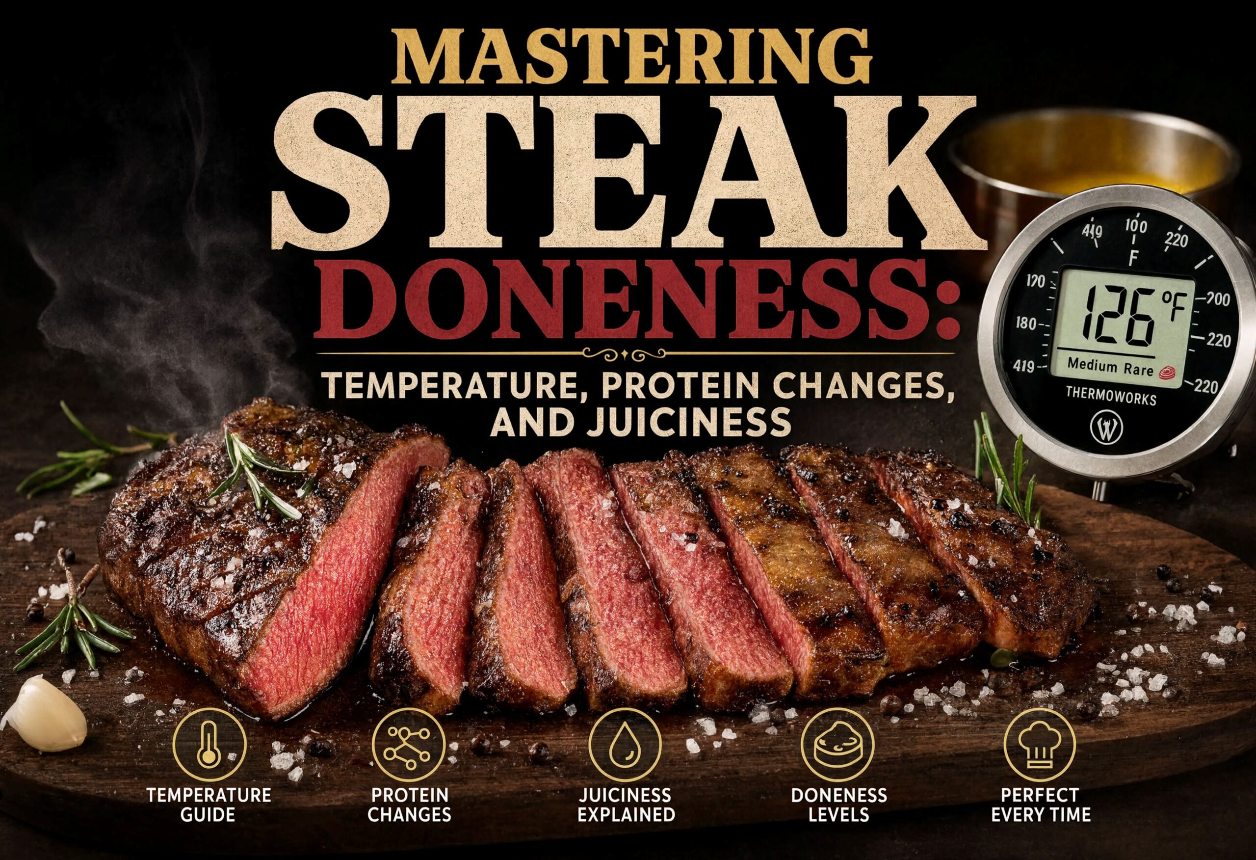 Mastering Steak Doneness: Temperature, Protein Changes, and Juiciness
