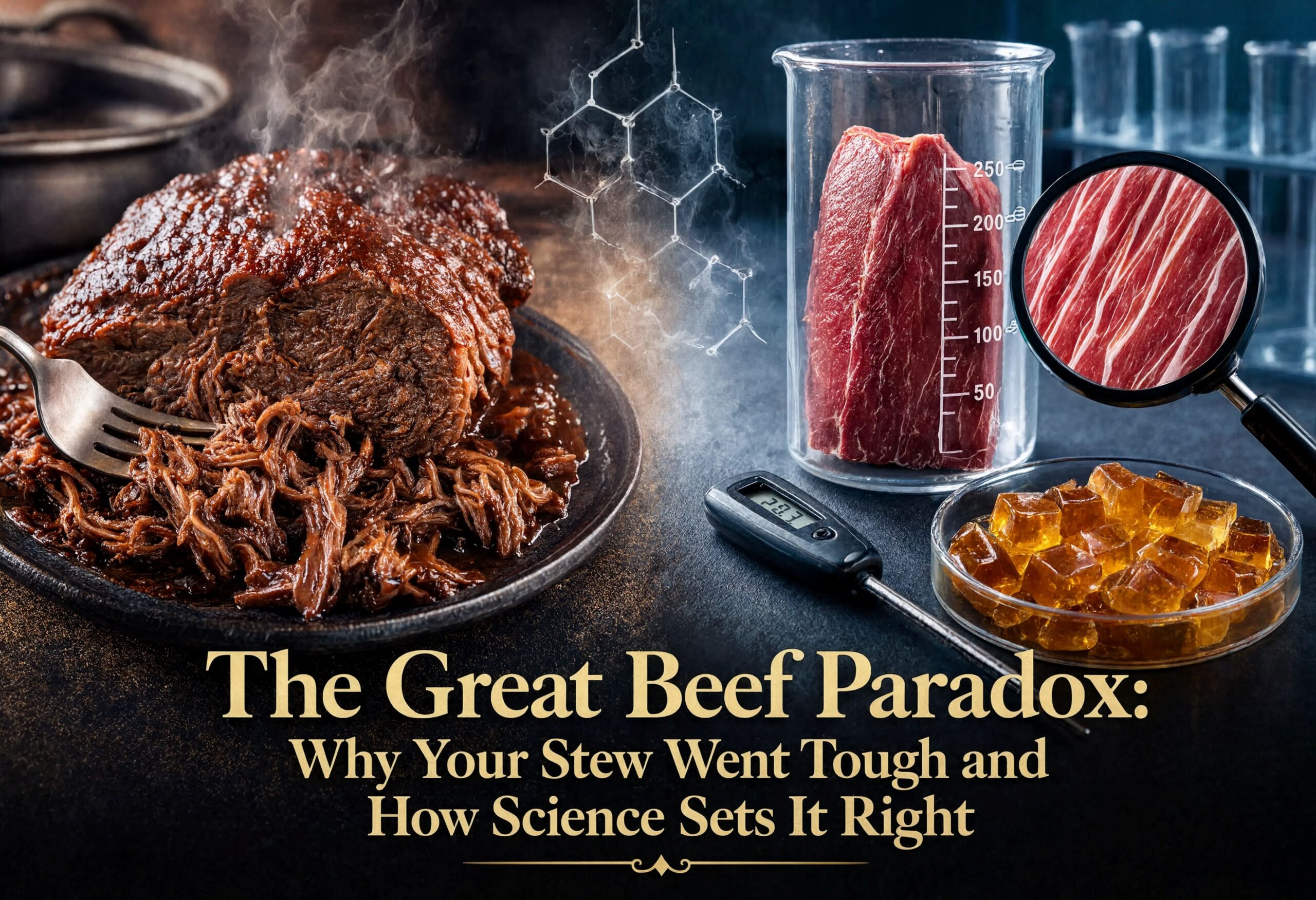 The Great Beef Paradox: Why Your Stew Went Tough and How Science Sets It Right